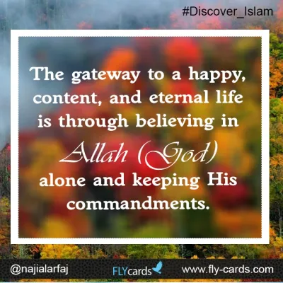 the gateway to a happy content and eternal life 