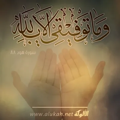 وما توفيقي إلا بالله