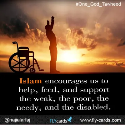 Islam encourages us to help others