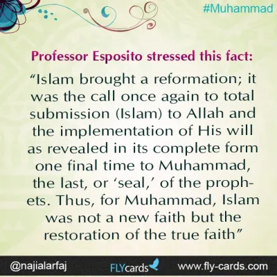 Islam brought a reformation