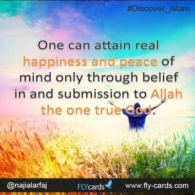One can attain real happiness 