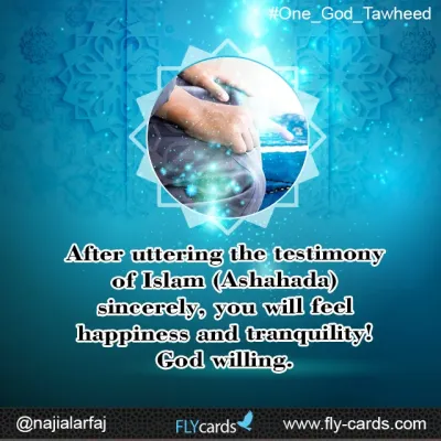 After uttering the testimony of Islam