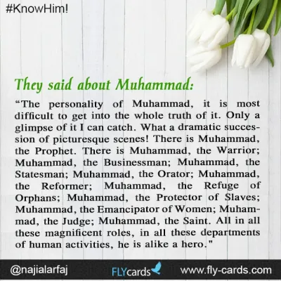 They said about muhammad