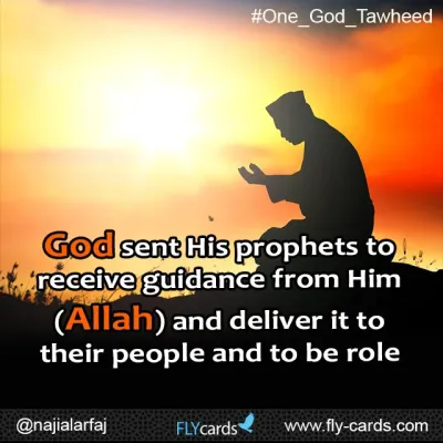 God sent his prophets to recieve guidance from him