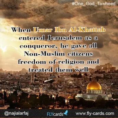When Umar ibn al-khattab entered Jerusalem