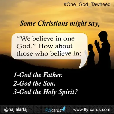 Some Christians might say we believe in one god