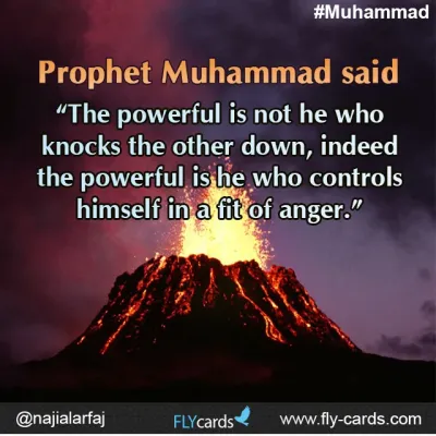 The powerful is not he who knocks the other down