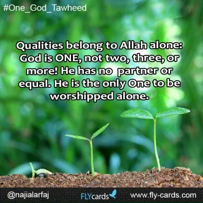 Quallities belong to  allah alone
