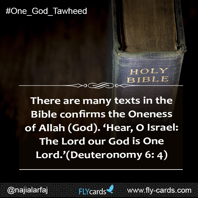 Many texts in the bible confirms the oneness