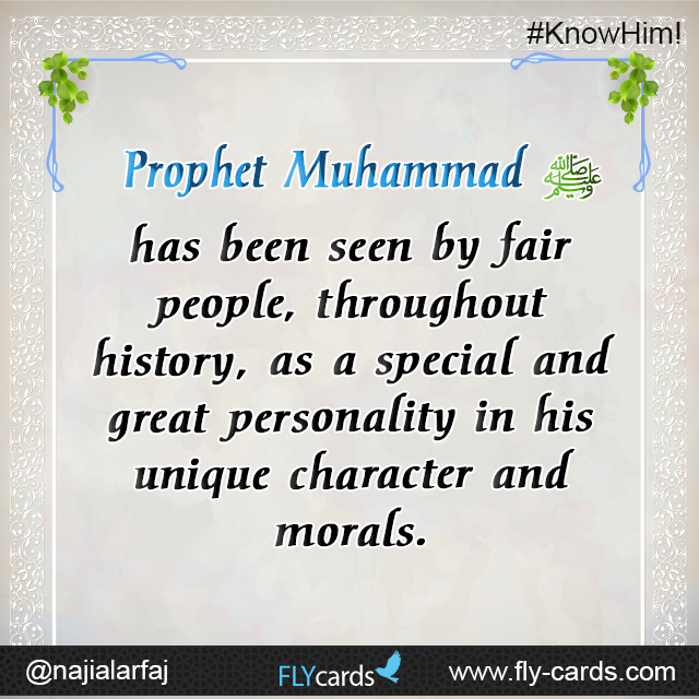 Muhammad has been seen by fair people