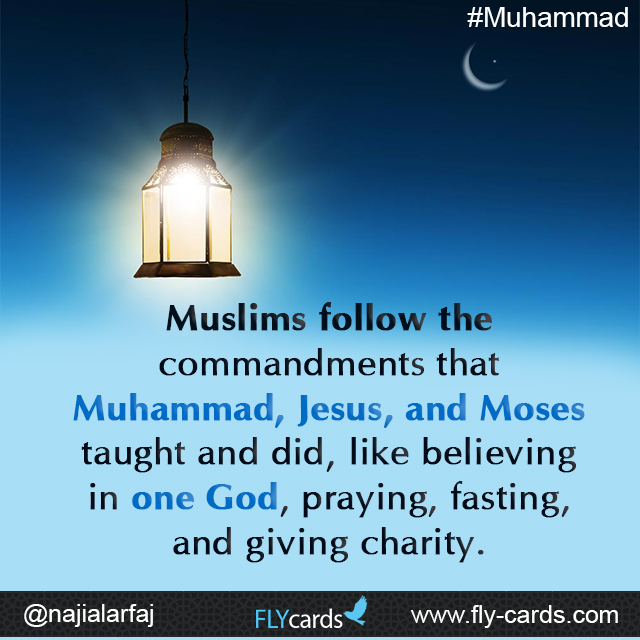 Muslims follow the commandments